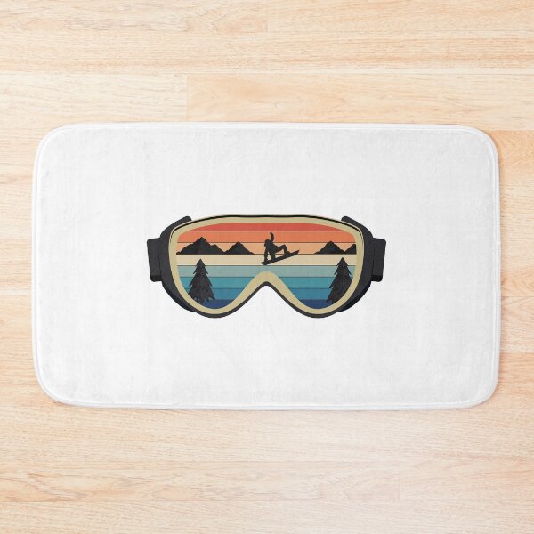 Item preview, Retro vintage snowboard ski goggles with snowboarder designed and sold by maddinstgt.