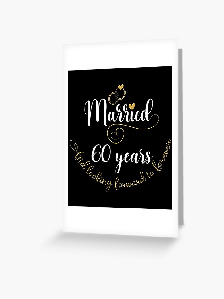 60th Anniversary Greeting Card for Sale by 4AllTimes