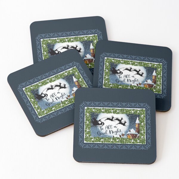 Item preview, To All A Good Night - Navy designed and sold by PawsitiveMum.