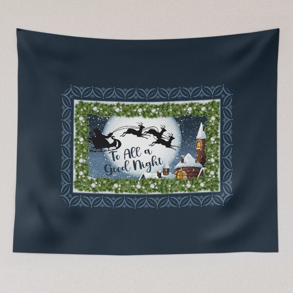 Item preview, To All A Good Night - Navy designed and sold by PawsitiveMum.