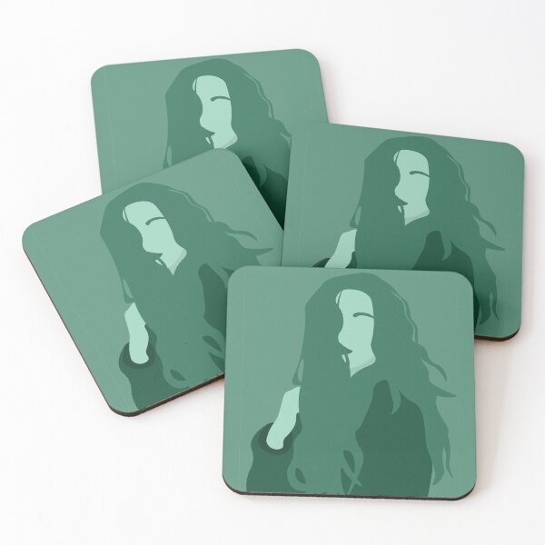Item preview, Davina - Girl with flowing hair in turquoise tones designed and sold by LeaDavidArt.