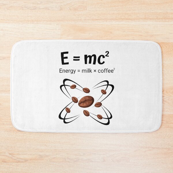 Item preview, E=mc^2 Nerdy Coffee Lovers Design designed and sold by NerdyFancies.