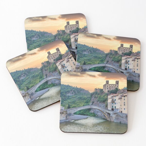 Item preview, Dolceacqua ancient castle and stone bridge, Italy designed and sold by Paolo Modena Photography    -   Fine Italian Art.