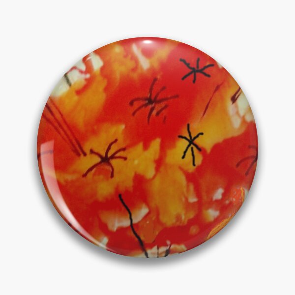 Item preview, Abstract Painting of Orange blooms designed and sold by Trudie Moore.