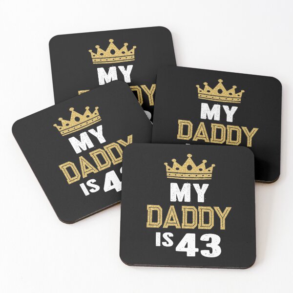 Item preview, My Daddy is 43 Years Old 43rd Dad's Birthday Gift For Him print designed and sold by Grabitees.