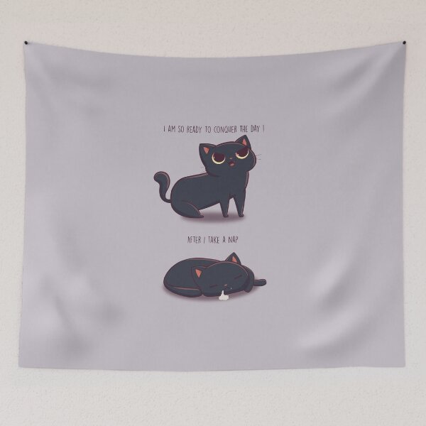 Item preview, Lazy sleepy kitten (mauve) designed and sold by Think-Kitten.