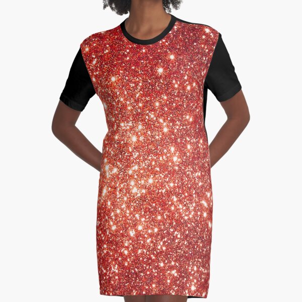 red glitter dress