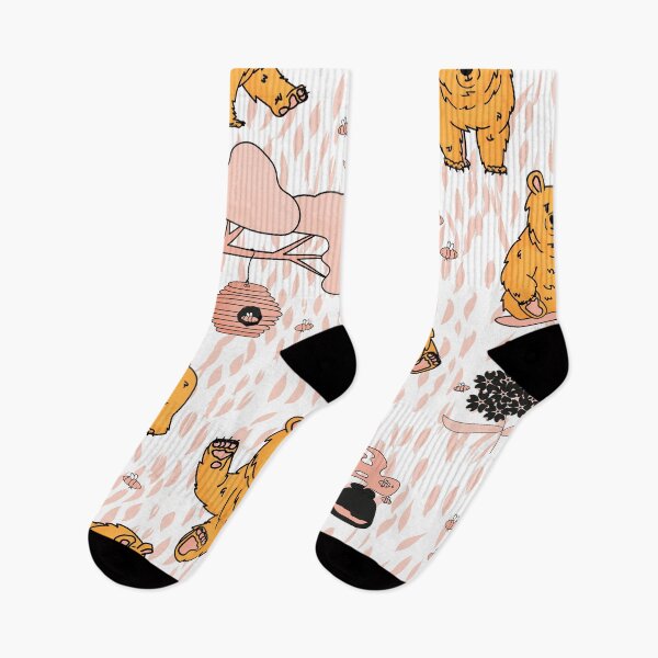 Item preview, Yellow pink bears pattern designed and sold by essskina.