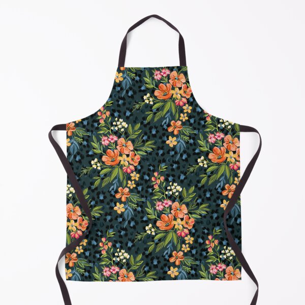 Aperçu de l'œuvre Abricot Maximaliste Imprimé Léopard Floral créée et vendue par micklyn.