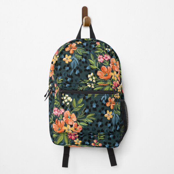 Item preview, Apricot Maximalist Leopard Print Floral designed and sold by micklyn.