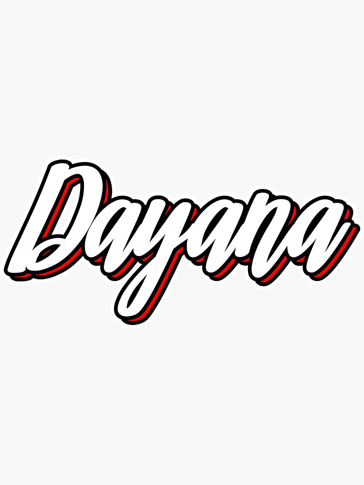 Pegatina con la obra «Nombre de Dayana Pegatina con la obra «Nombre de Dayana