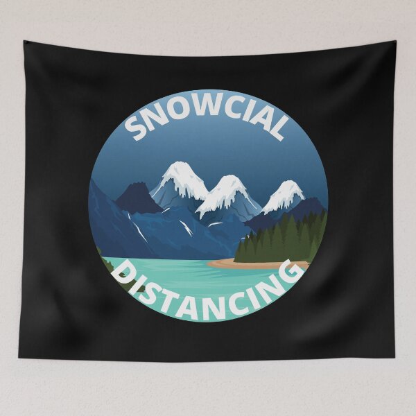 Item preview, Snowcial Distancing Funny Christmas Design designed and sold by Beluved.