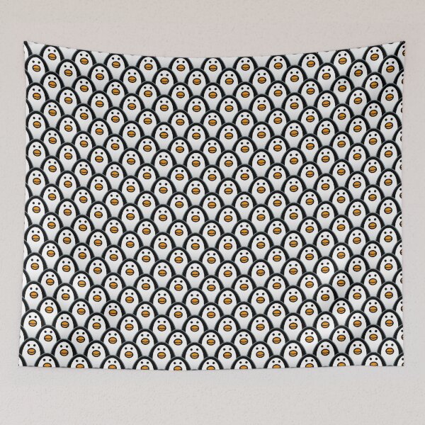 Item preview, Staring Hypnotic Penguins - Pattern designed and sold by CleverPencil.