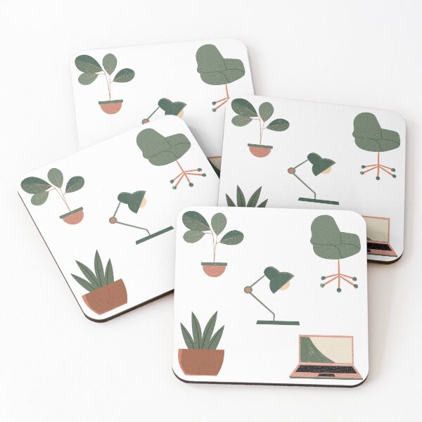 Item preview,  Set of Mid Century Furniture Items and Green Plants  designed and sold by A. P..