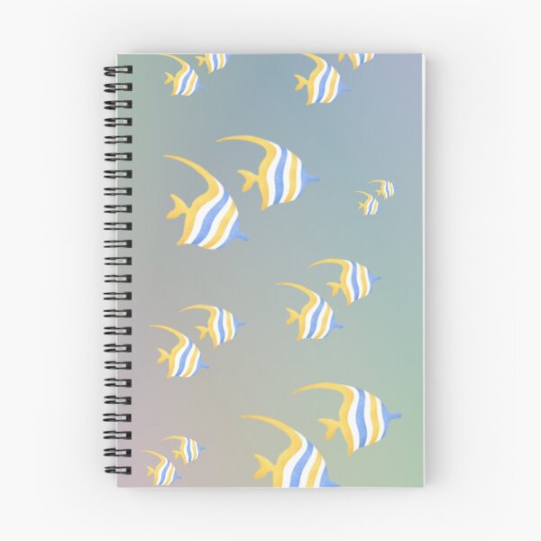 Item preview, Yellow, Blue and White Stripe Fish Pattern designed and sold by Soul-on-groove.