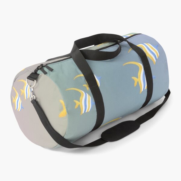 Item preview, Yellow, Blue and White Stripe Fish Pattern designed and sold by Soul-on-groove.