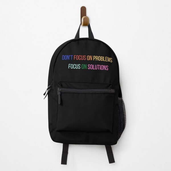 Item preview,  Don't focus on problems focus on solutions (black background) designed and sold by FourNuns.