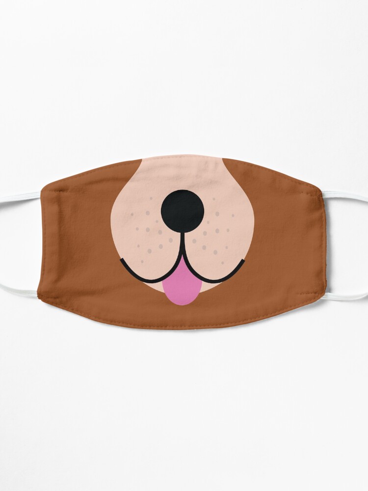Alternate view of Tongue Out Dog Face Mask