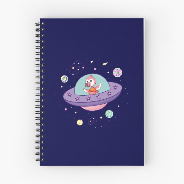 Item preview, Flamingo youtube Flamingo Plush space trip, flamingo in a cute spaceship surrounded by planets and stars designed and sold by SGS-.