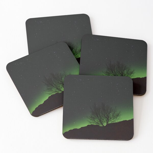 Item preview, Tree in front of northern lights designed and sold by elisainiceland.