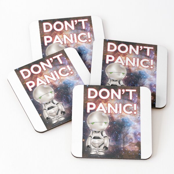 Item preview, Marvin (H2G2) "Don't Panic!" designed and sold by Frangotier.