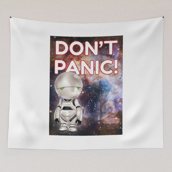 Item preview, Marvin (H2G2) "Don't Panic!" designed and sold by Frangotier.
