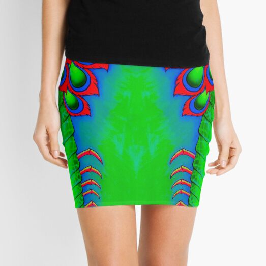 Electric Mantis Shrimp Mini Skirt
