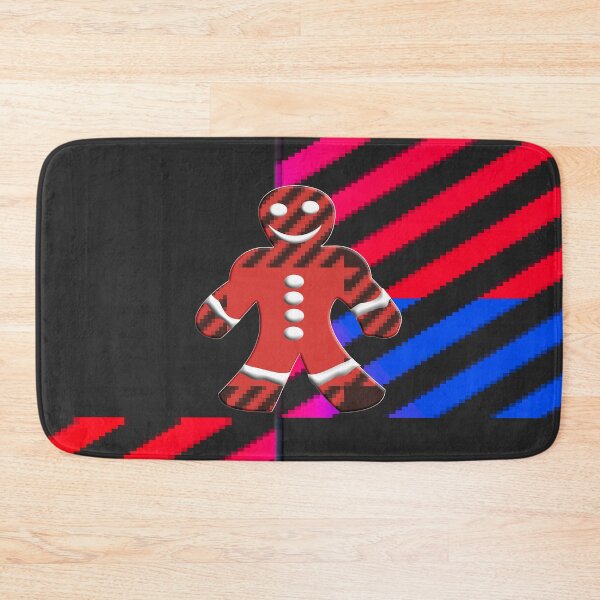 Item preview,  CHECKERED PLAID LINE PATTERN WITH A GINGERMAN designed and sold by Ralek.