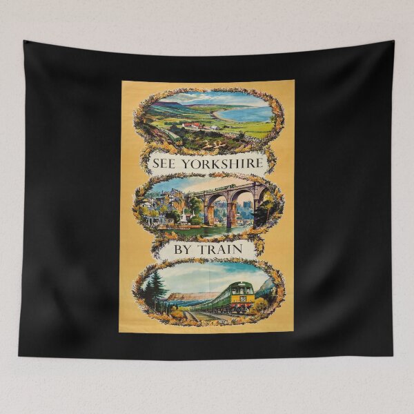 Item preview, retro classic See Yorkshire poster designed and sold by CorasPosters.