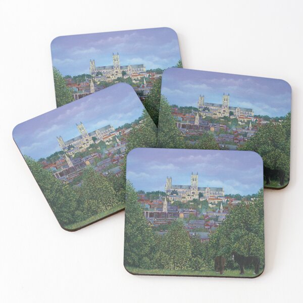 Item preview, Lincoln Cathedral from South Common - acrylic painting designed and sold by Designsupremacy.