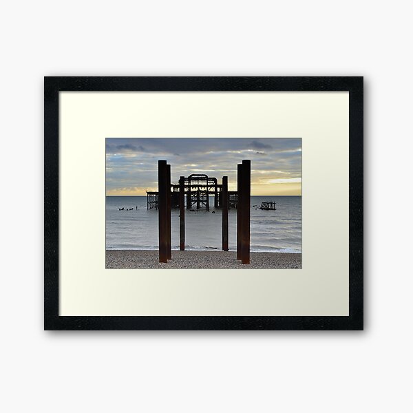 Brighton West Pier Framed Art Print