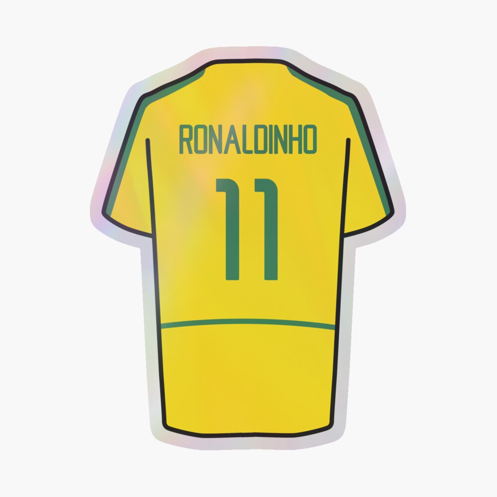 Ronaldinho Brazil 2002 WORLD CUP Soccer Home Jersey Shirt L