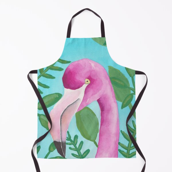 Item preview, floral tropical flamingo watercolor bird art designed and sold by TheWaterBirds.