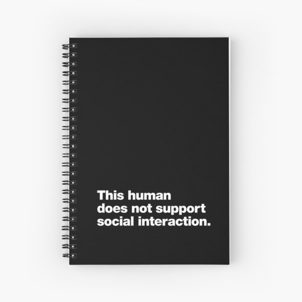 Intentionally Left Blank Spiral Notebook for Sale by AdTheBad