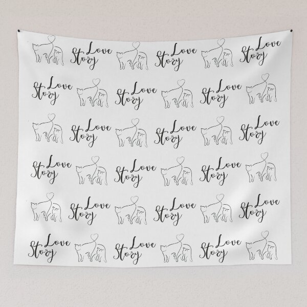 Item preview, Cat love story designed and sold by flare-creative.