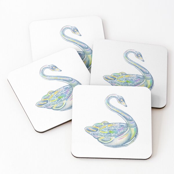 Item preview, glass swan designed and sold by KinkaidCreates.