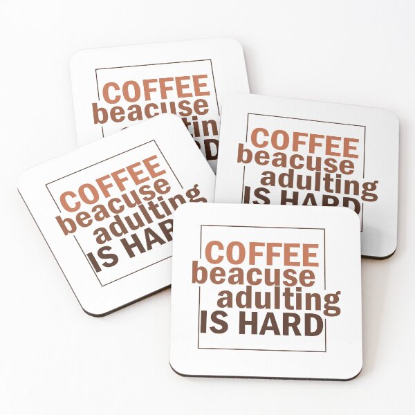 Item preview, Coffee because adulting is hard. designed and sold by Mandala & More.