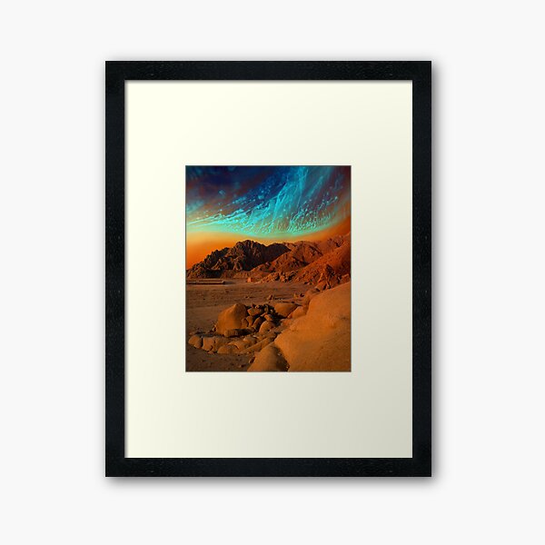 Home Away From Home - surreal landscape Framed Art Print