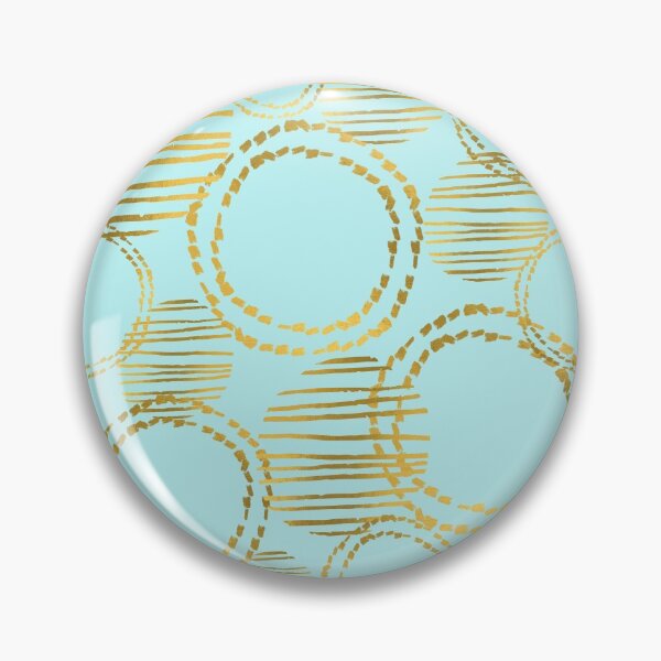 Item preview, Sky Blue Gold Circle designed and sold by In2Create.