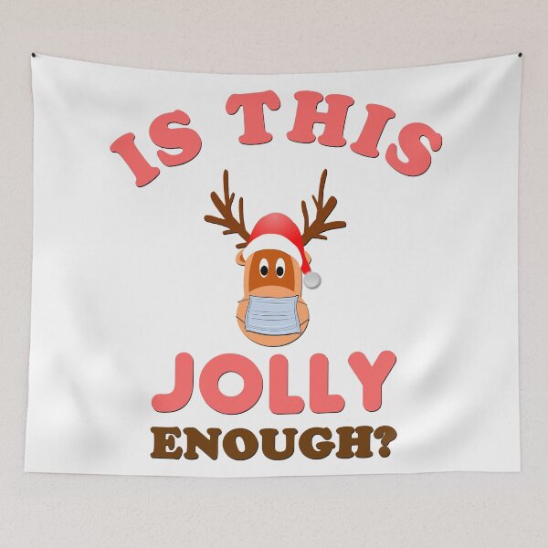 Item preview, Is This Jolly Enough - Funny Mask Reindeer and Text Effects Gift  designed and sold by leo121687.