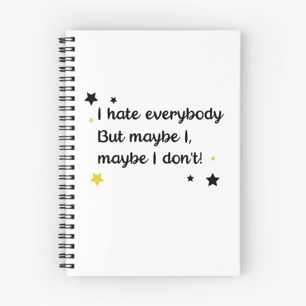 Item preview, I hate everybody but maybe I don't designed and sold by chanzds.