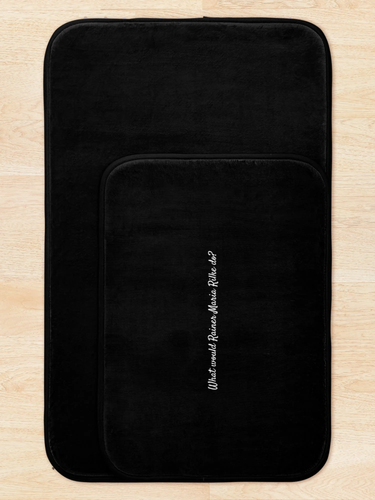 Thumbnail 5 of 6, Bath Mat, What would Rainer Maria Rilke do? designed and sold by lolquotes.