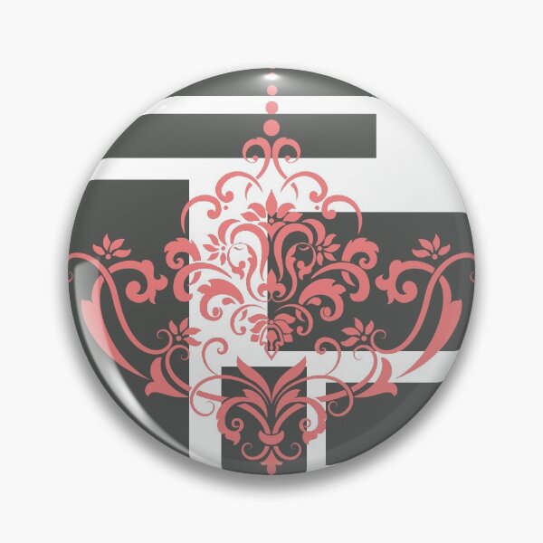 Aperçu de l'œuvre Élément de flowerish damassé rose poussiéreux rose foncé créée et vendue par Lilith-Designs.