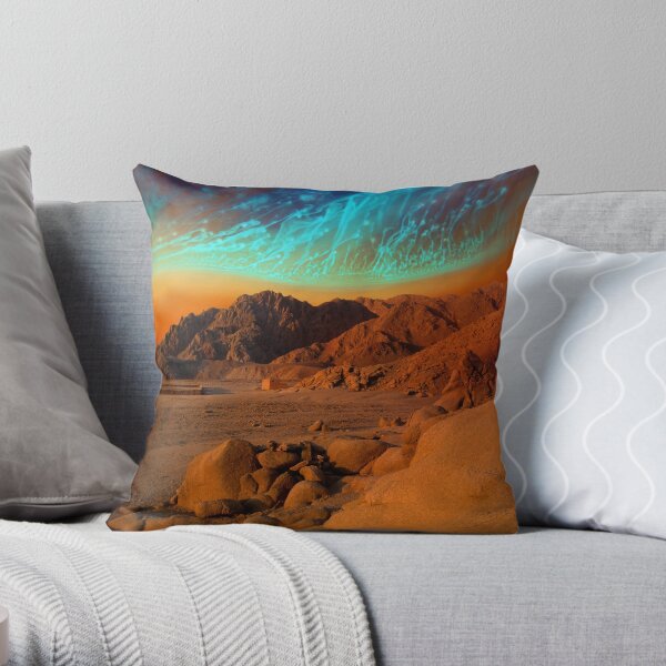 Home Away From Home - surreal landscape Throw Pillow