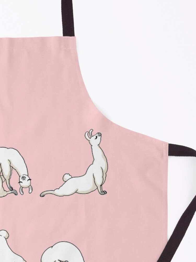 Alternate view of Yoga LLama in Pink Apron