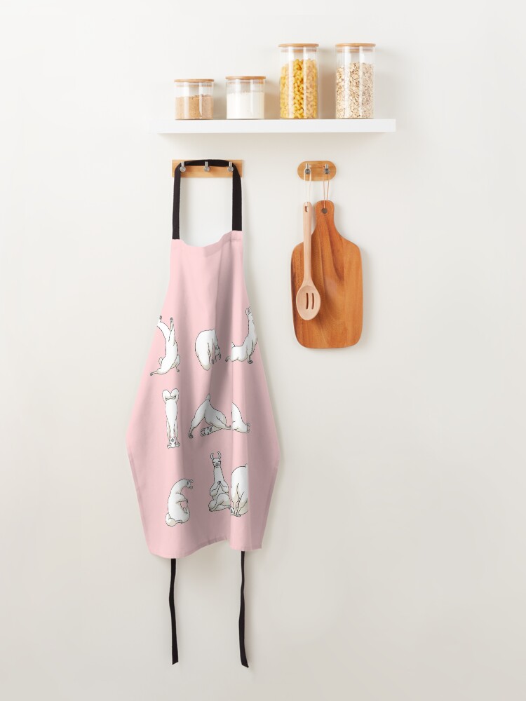 Alternate view of Yoga LLama in Pink Apron
