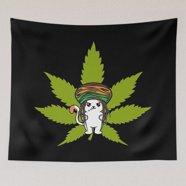 Item preview, Rasta Cat,Smoking T-Shirt,Funny,Adult Humor 420 Tees Unisex Fashion designed and sold by minstore.