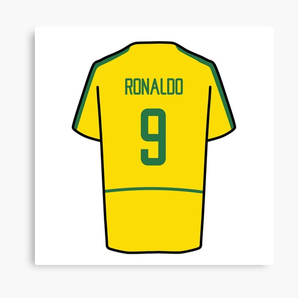 Ronaldo World Cup 2002 Jersey' Canvas Print for Sale by Zgjimi17