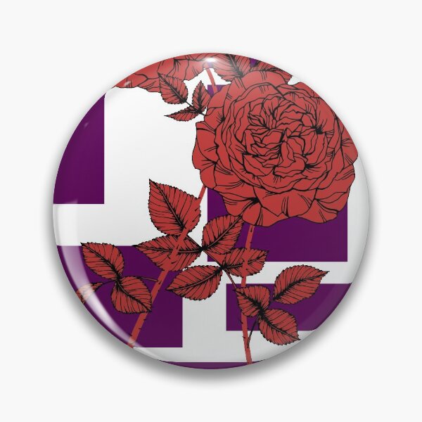 Artikelvorschau, Dunkelrote Rosen und Blätter Lila Quadrate entworfen und verkauft von Lilith-Designs.