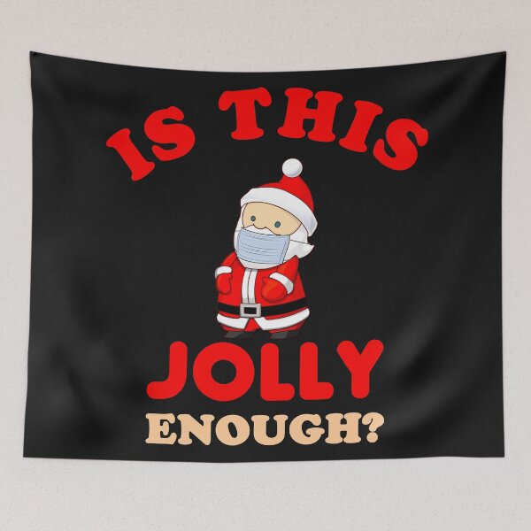 Item preview, Is This Jolly Enough - Funny Masked Santa and Text Effects Gift designed and sold by leo121687.